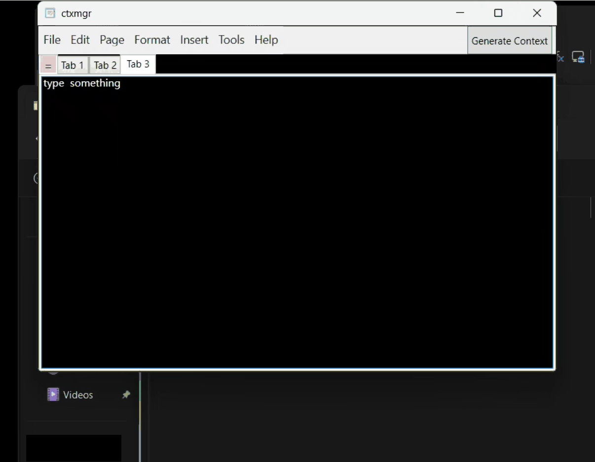 Organize Context to Clipboard